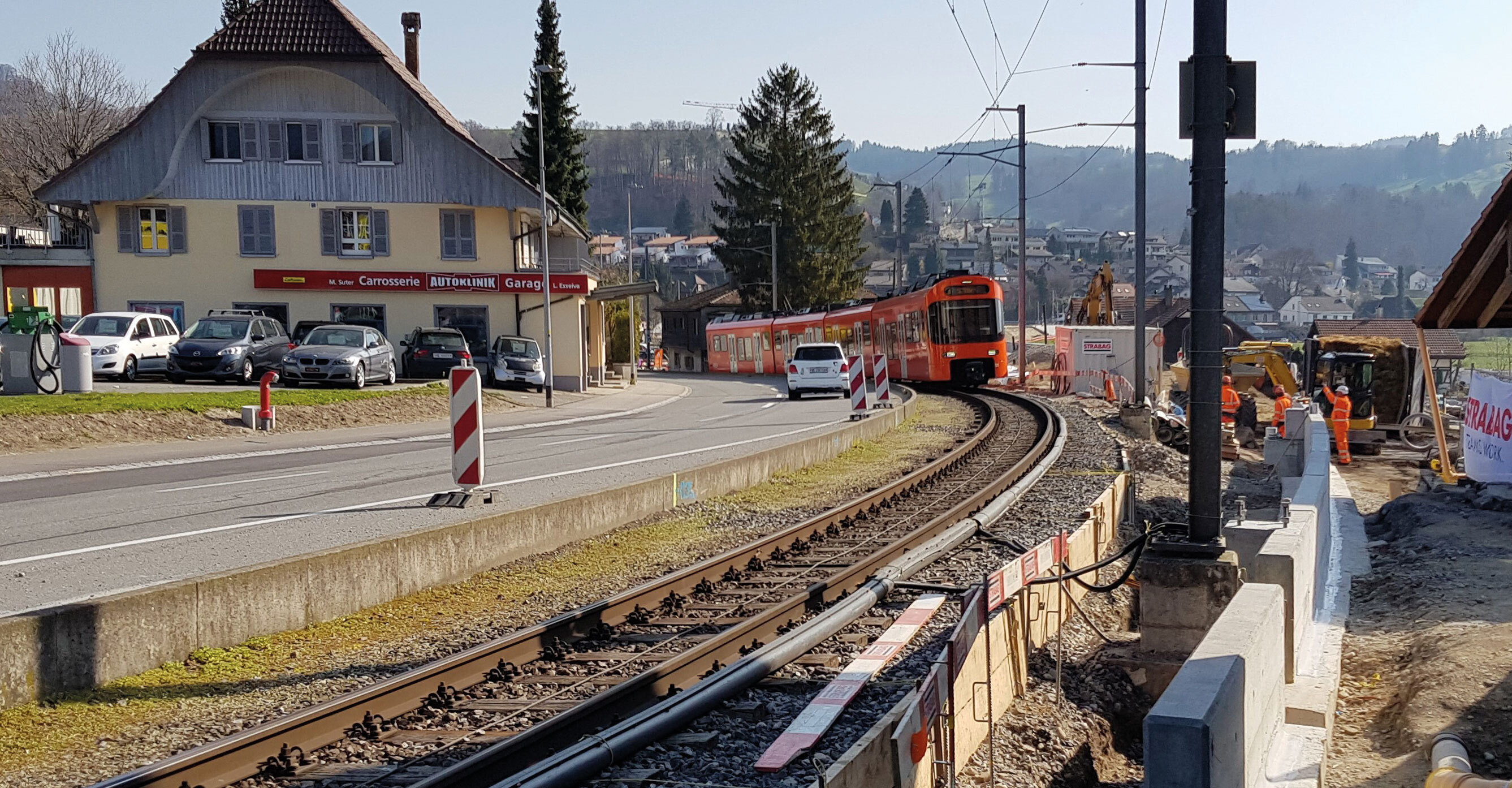 Veränderte Erschütterungen beim Materialwechsel des Schwellentyps